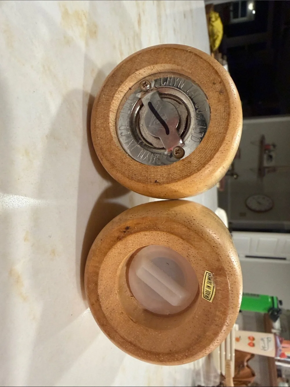 Wooden Salt and Pepper Mill Set - Natural Wood